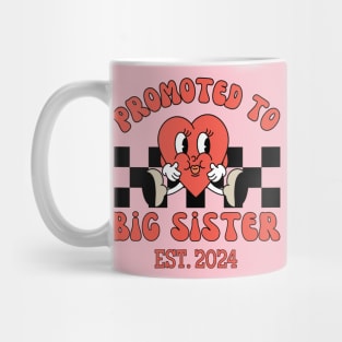 Promoted to Big Sister Est 2024 | Cute New Sister Mug